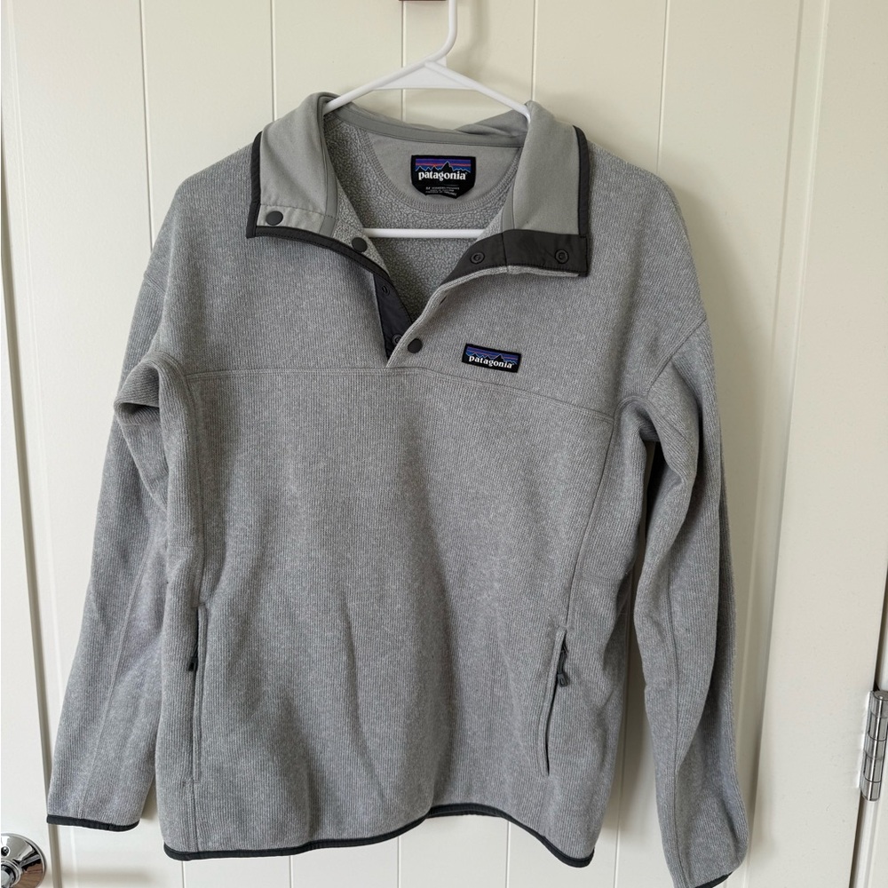 Patagonia Gray Fleece Pullover